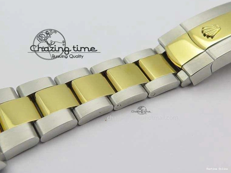 0213 AllSeason DateJust II 116333 SS YG 41mm EW Best Edition Black Dial Gold Roman Markers On SS Bracelet A 3826